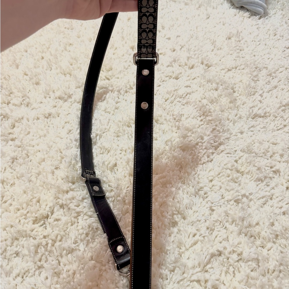 Coach Monogram Leather Dog Leash - Picture 6 of 8
